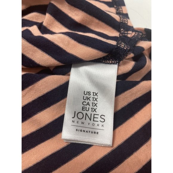 Sleeveless Turtle Neck Tank Top Blouse, Jones New York Plus Size 1X Women’s Pink - Picture 7 of 8